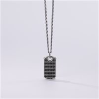 Collana Mabina Uomo COLLANA IN ARGENTO BRUNITO in Argento Zirconia 553387 - 553387